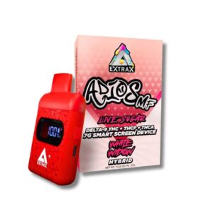 delta extrax adios mf thca live sugar disposable | white widow – 7g