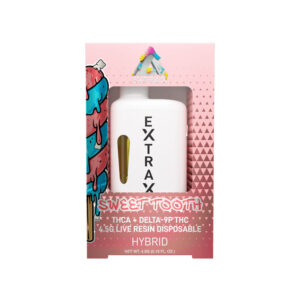 delta extrax thca + delta 9p disposable | sweet tooth – 4.5g