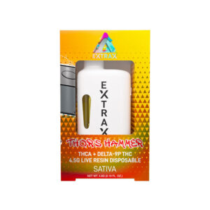 delta extrax thca + delta 9p disposable | thor’s hammer – 4.5g
